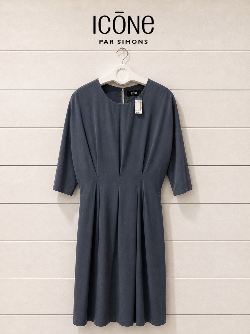 Minimalist Blue Dress – Icône (Simons) – Size L/G – NWT